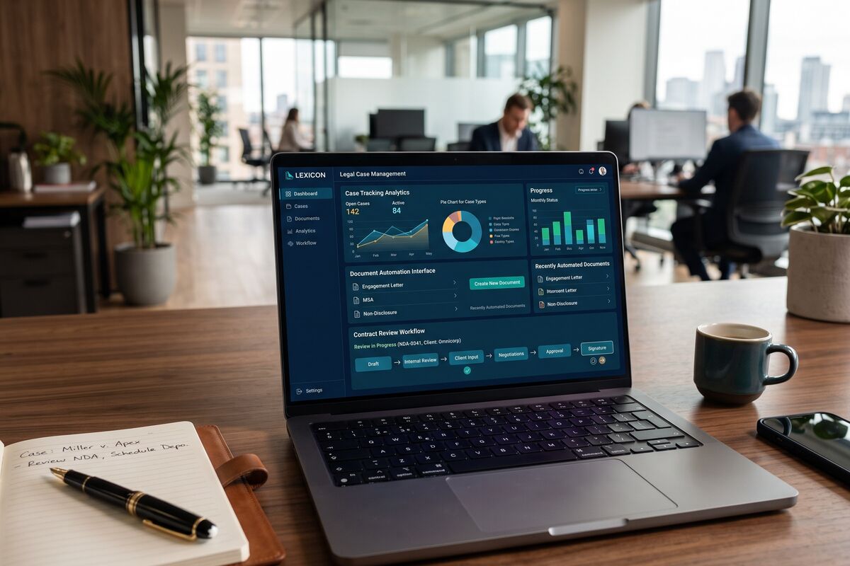 Legal software development illustration