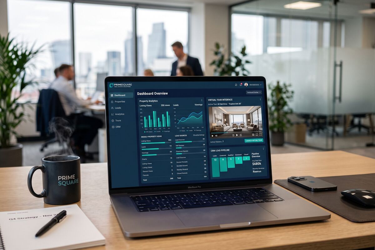 Real Estate software development illustration