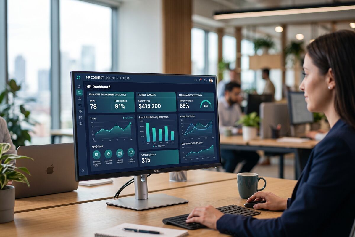Recruitment software development illustration
