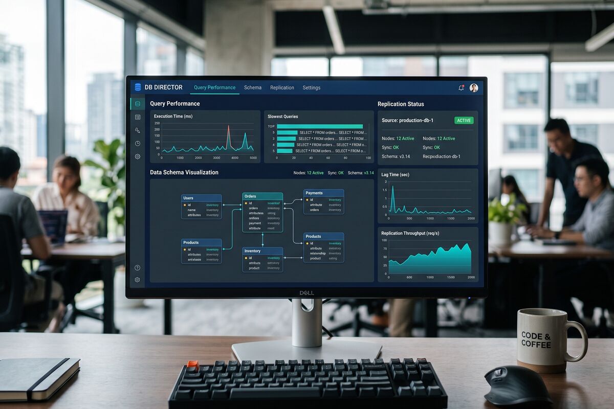 Database technology illustration